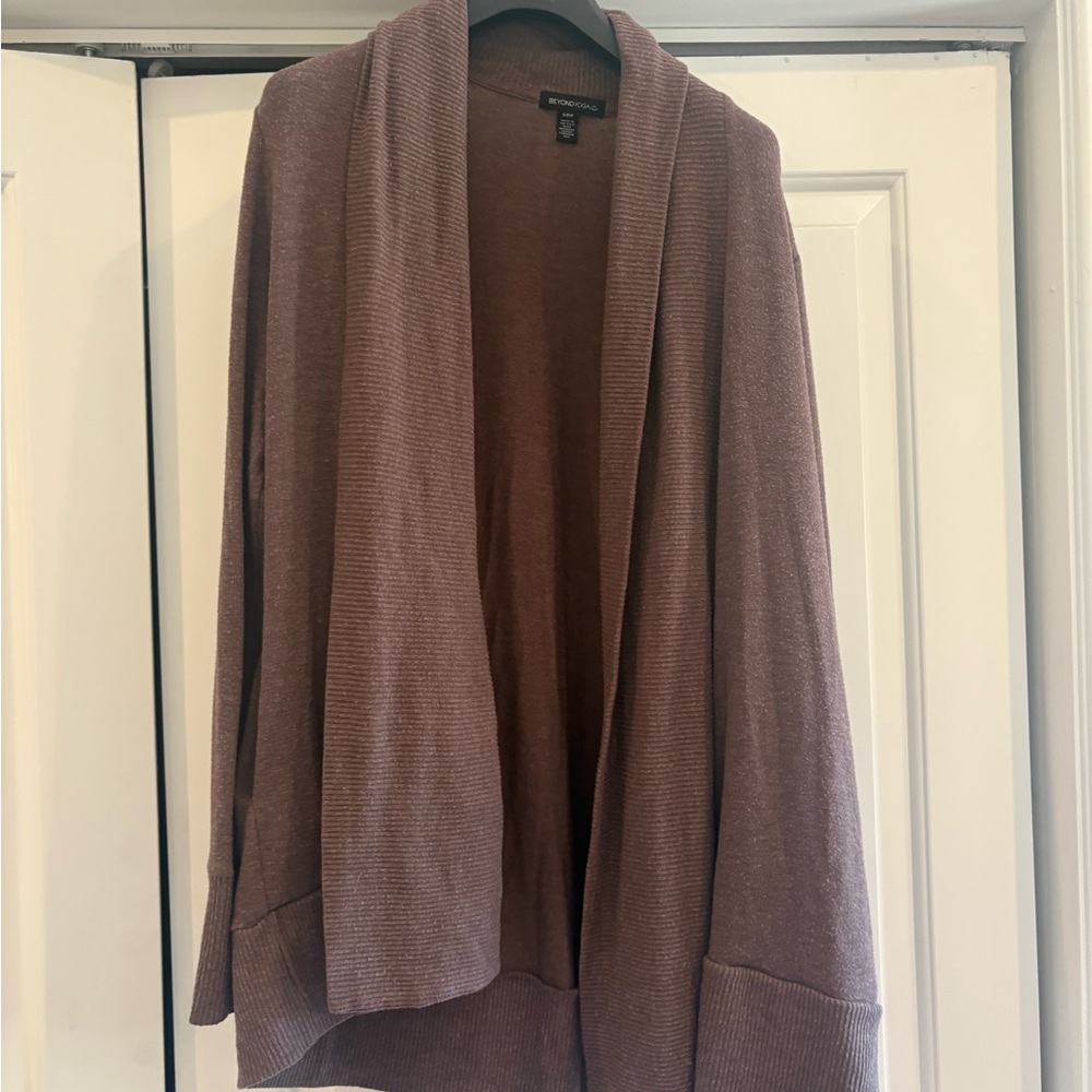 Beyond Yoga Open Front Cardigan - Brown
